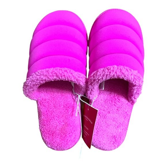Barbie Core Pink Plush Slippers XS 6-7 - Picture 1 of 5